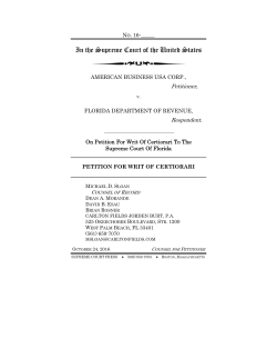 American Business USA Corp. v. Florida Department