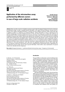 Application of the micronucleus assay performed by different scorers