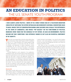 The U.S. Senate Youth Program - Johns Hopkins Center for