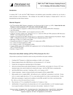 Human intracellular cytokine and Pentamer staining