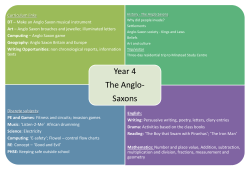 Anglo-Saxons - John Keble Primary School
