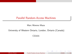 Parallel Random-Access Machines