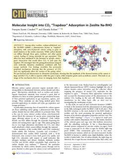 Molecular Insight into CO2 &ldquo;Trapdoor&rdquo; Adsorption in Zeolite Na-RHO