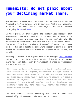 Humanists: do not panic about your declining market share.