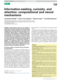 Information-seeking, curiosity, and attention - Pierre