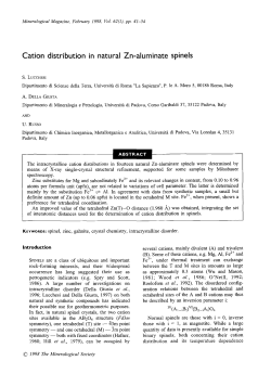 Cation distribution in natural Zn-aluminate spinels