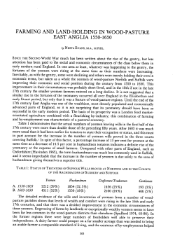 farming and land-holding in wood-pasture east
