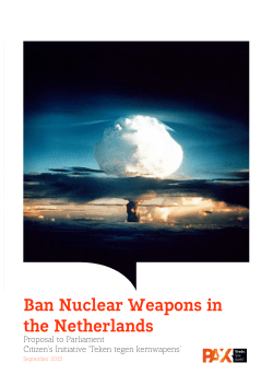 National Ban on Nuclear Weapons- Netherlands