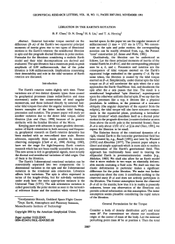 Libration in the Earth`s rotation