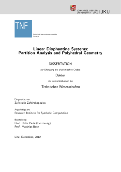 Linear Diophantine Systems: Partition Analysis and Polyhedral