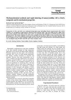 Mechanochemical synthesis and rapid sintering of nanocrystalline