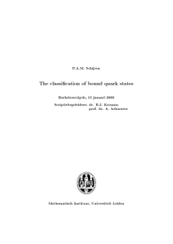 The classification of bound quark states