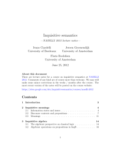 Inquisitive semantics