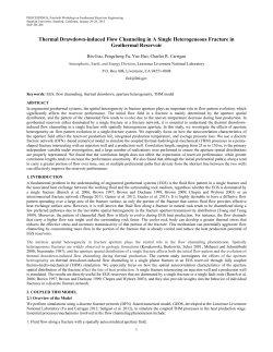 Thermal Drawdown-induced Flow Channeling in A Single