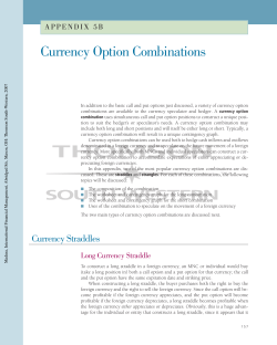Currency Option Combinations