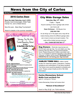 Spring 2016 Newsletter