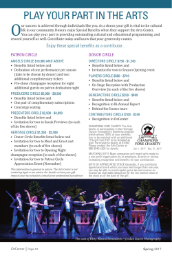 Play Your Part - Arts Center of Coastal Carolina
