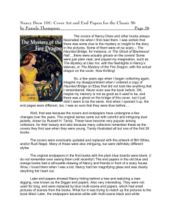 Nancy Drew 101: Cover Art and End Papers for the Classic 56 by