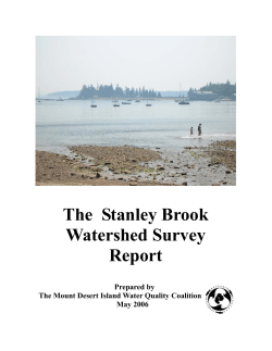 The Stanley Brook Watershed Survey Report