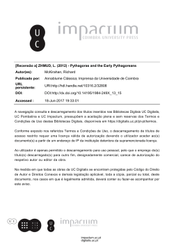 pythagoras and the early pythagoreans