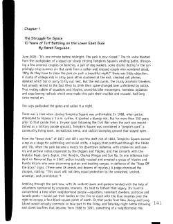 The Struggle for Space - Institute for Social Ecology