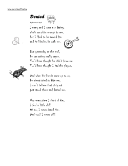Interpreting Poetry Secondary