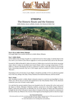 Ethiopia Cultural and Historic Tour