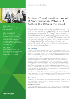 Tackling Big Data in the Cloud