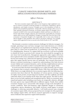 Polovina+Regime shifts - Western Pacific Fishery Management