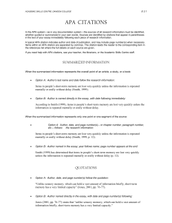 apa citations - Dawson Library
