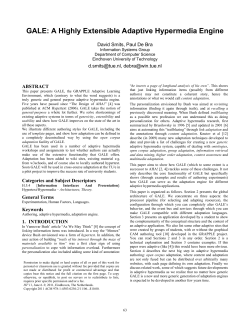 GALE: a highly extensible adaptive hypermedia engine