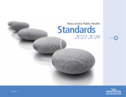 Public Health Standards - Government of Nova Scotia