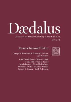 Russia Beyond Putin - American Academy of Arts and Sciences