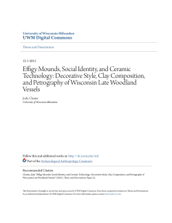 Effigy Mounds, Social Identity, and Ceramic Technology: Decorative