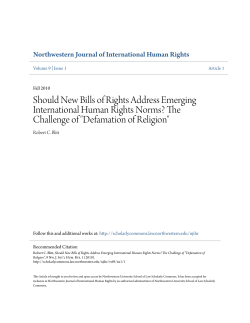 Should New Bills of Rights Address Emerging International Human