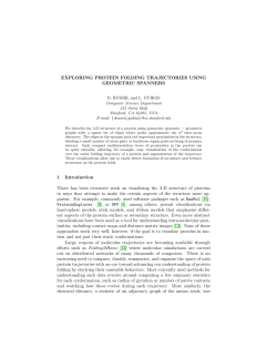 exploring protein folding trajectories using geometric spanners