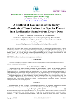 A Method of Evaluation of the Decay Constants of Two Radioactive