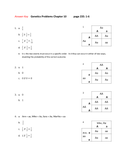 1-6 Aa A a A Aa a AA Aa Aa aa AA AA a aa a Aa