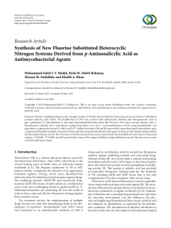Synthesis of New Fluorine Substituted Heterocyclic Nitrogen