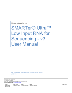 SMARTer Ultra Low Input RNA Kit for Sequencing - v3