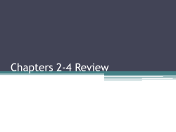 Chapters 2-4 Review - Great Neck Public Schools