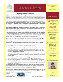 MCF Gazebo Gazette July 2012