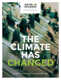 The Climate Has Changed