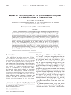 Impact of Sea Surface Temperature and Soil Moisture on Summer