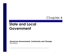 State and Local Government - Redlands Community College