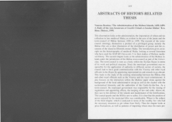 ABSTRACTS OF HISTORY