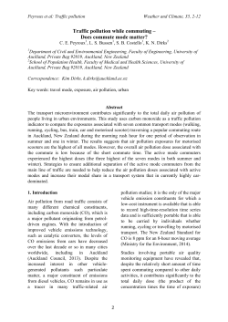 Traffic pollution while commuting &ndash; Does commute mode matter?