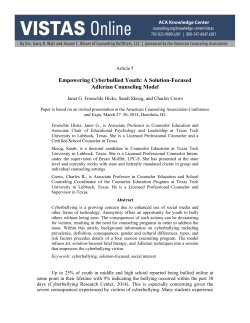 Empowering Cyberbullied Youth: A Solution-Focused