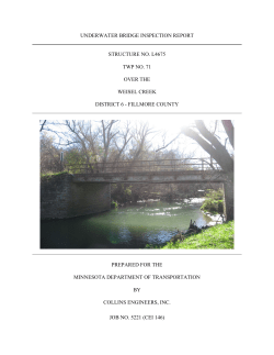 underwater bridge inspection report structure no. l4675 twp no. 71