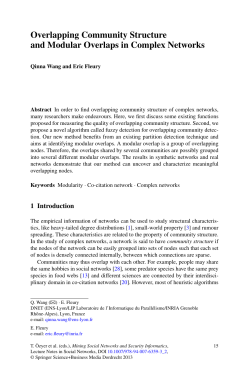 Overlapping Community Structure and Modular Overlaps in